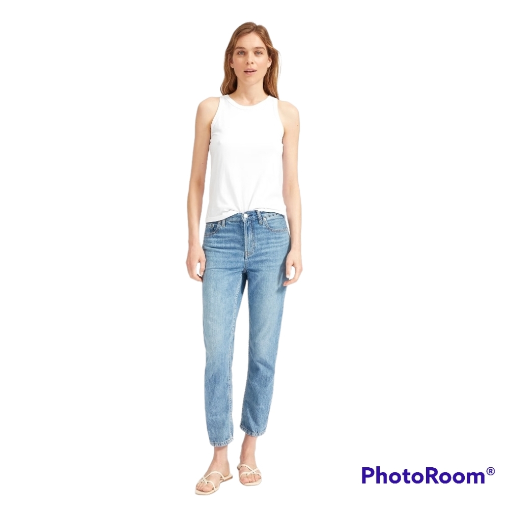 Everlane Women Sz 30 The Summer Super Soft Relaxed Denim Cotton Medium Wash Jean